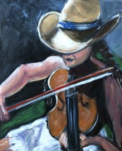 Girl Fiddler 11x14 